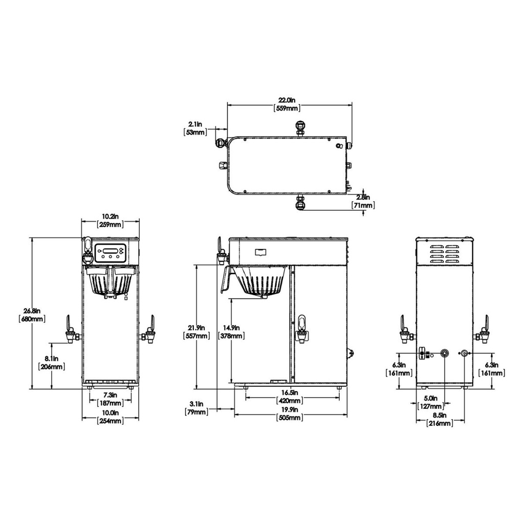 CAFETERA ICB-DV, 120V BUNN