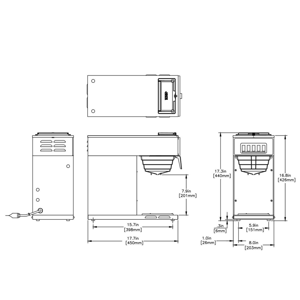 CAFETERA VP17-1 SST BUNN