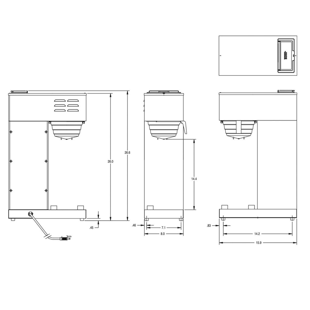 CAFETERA VPR-APS BLACK BUNN