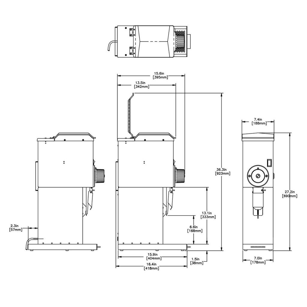 MOLINO HD G3 NEGRO BUNN