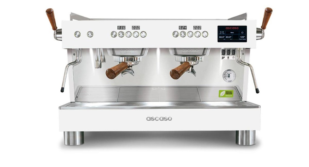 MÁQUINA DE CAFÉ BARISTA T + 2 GRUPOS BLANCA/MAD  ASCASO