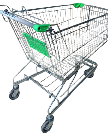 [EWZ001927101366] CARRO METALICO BT150 VERDE BIENVENIDOS WANZL