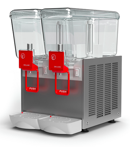 [EUGO038927100328] DISPENSADOR DE BEBIDAS  DELUXE 20 LITROS /2 TANQUES INOX UGOLINI